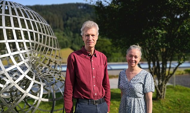 Gregor Kemper, Professor für algorithmische Algebra an der TUM und Mireille Boutin, Professorin für diskrete Algebra und Geometrie an der TU/e