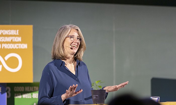 Sarah Billington, UPS Foundation Professor and Senior Fellow at Woods Institute for the Environment at Stanford University, on TUM Sustainability Day 2024